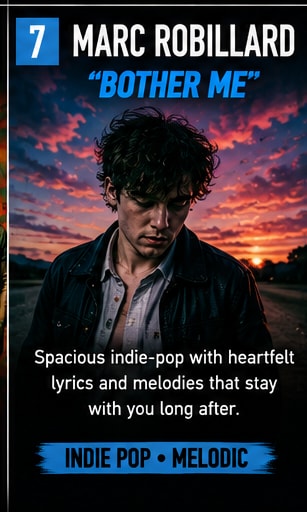Marc Robillard performs melodic and reflective indie single Bother Me.