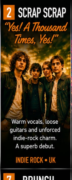 Scrap Scrap deliver heartfelt indie rock on Yes! A Thousand Times, Yes!.