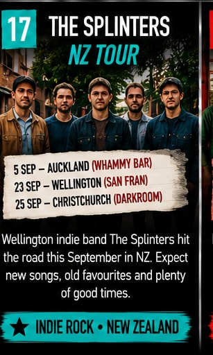 Chicago indie outfit Ax and the Hatchetmen rehearsing ahead of their autumn Late Check Out Tour.